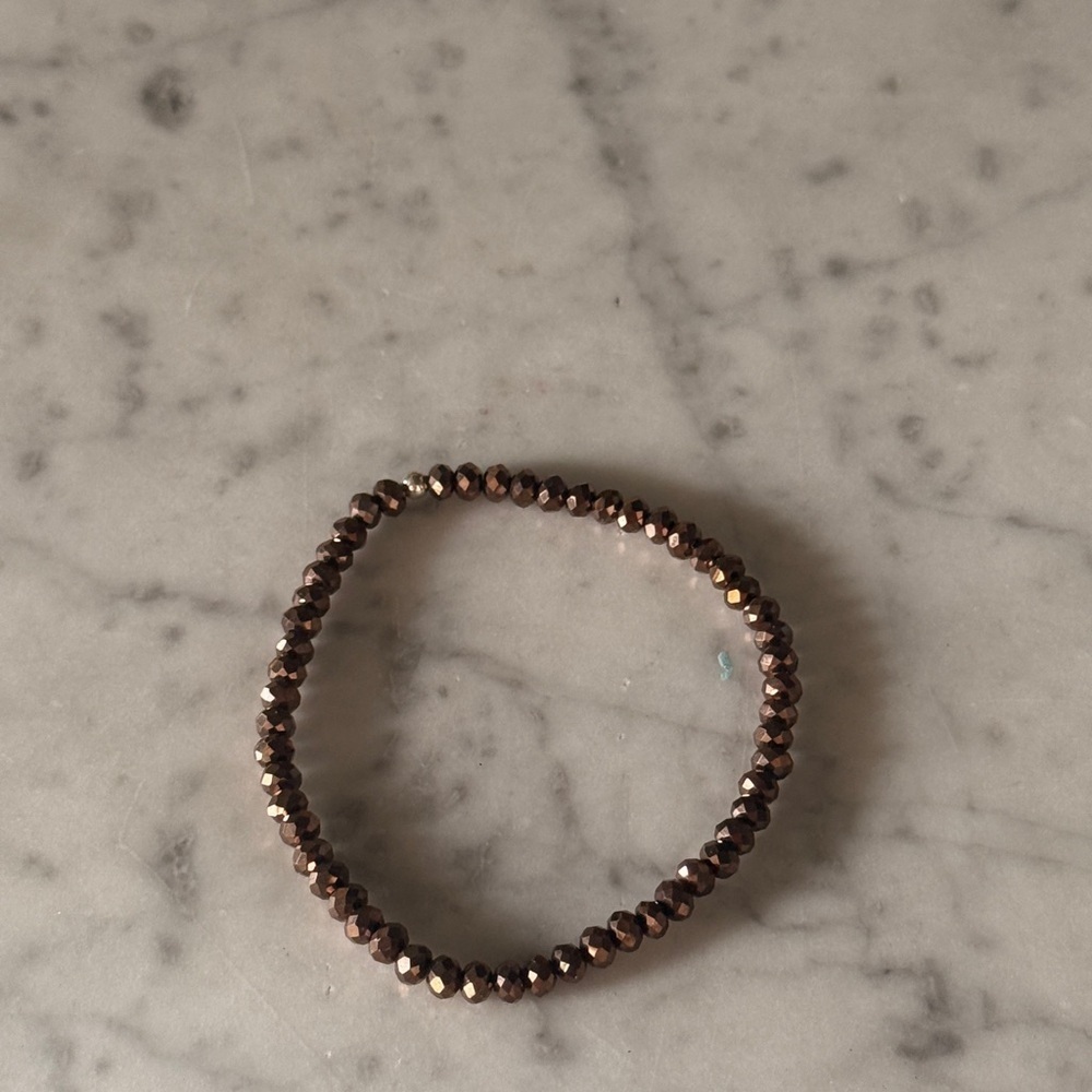 Elegant Brown Beaded Bracelet